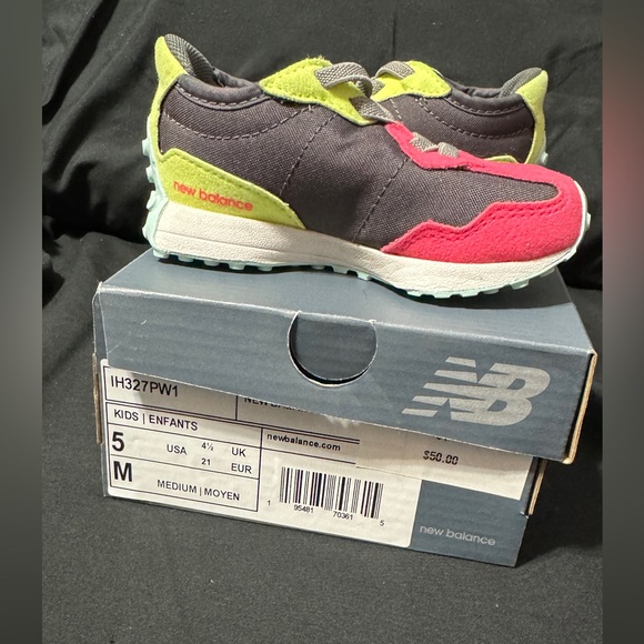 New Balance 327 Pink/Gray Toddler Shoes Sneakers IH327PW1- Size 5 - Picture 9 of 10